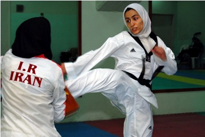 kick in iran